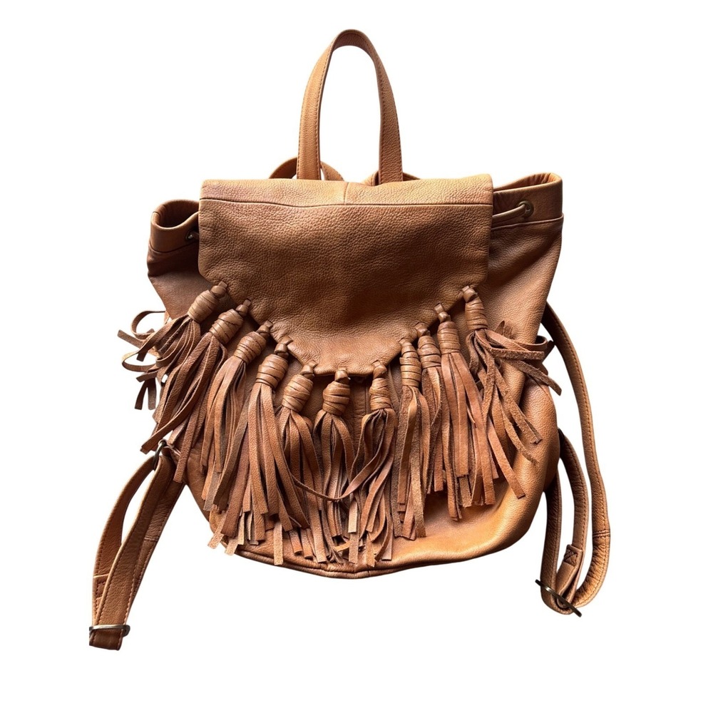 Day & Mood Lee Backpack Leather Tassel Fringe Boho Bag Festival Boho Western